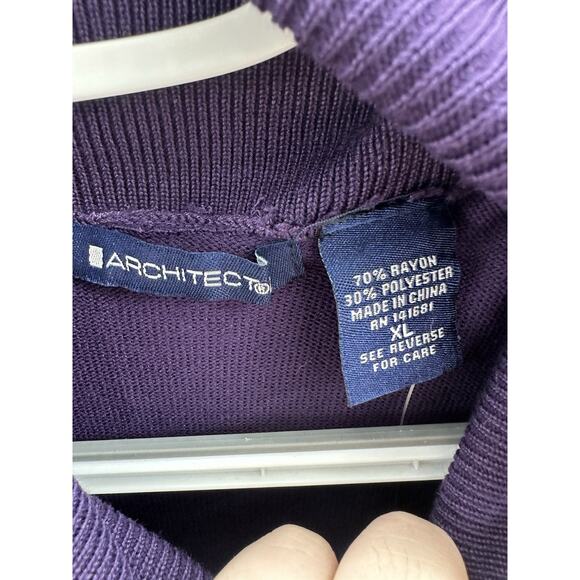 Architect Womens Sweater Size XL Purple Turtleneck Pullover NWTs - Picture 4 of 11